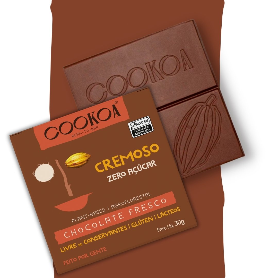 Chocolate Cremoso ZERO Açúcar - Barra 30g