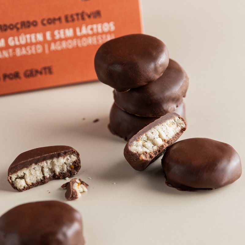 Biscoito de Laranja & Chocolate Cremoso ZERO açúcar - 60g