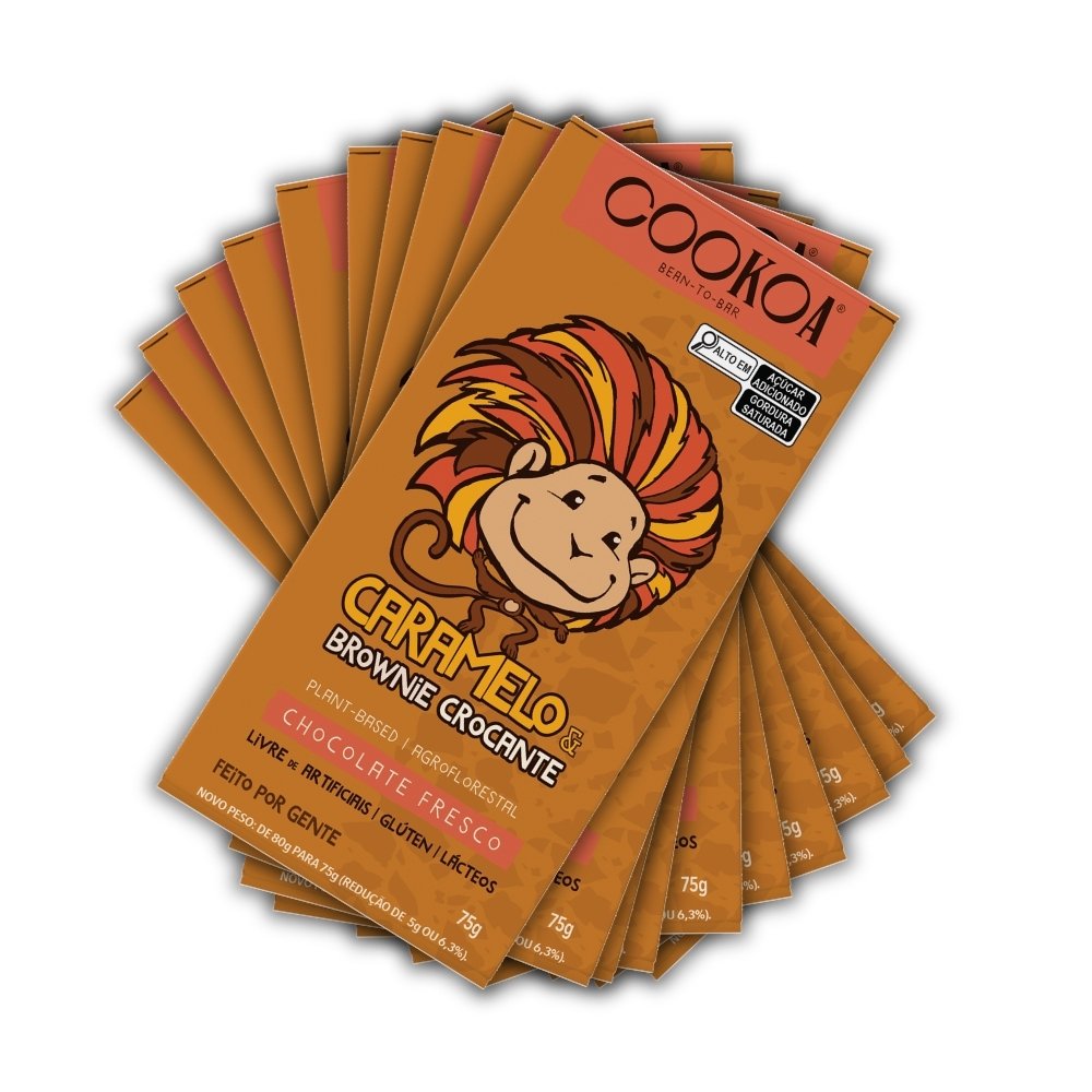 Chocolate Caramelo KIDS - Display 12 barras de 80g