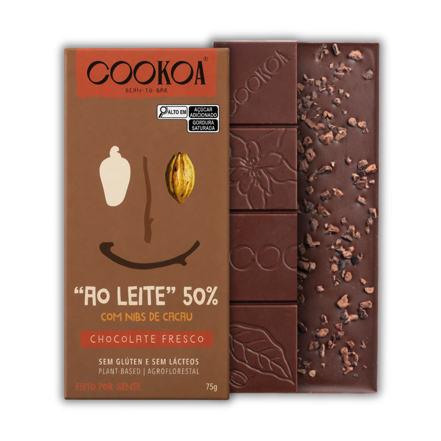 kakaokaokao Chocolate Cremoso ZERO Açúcar - Barra 72g
